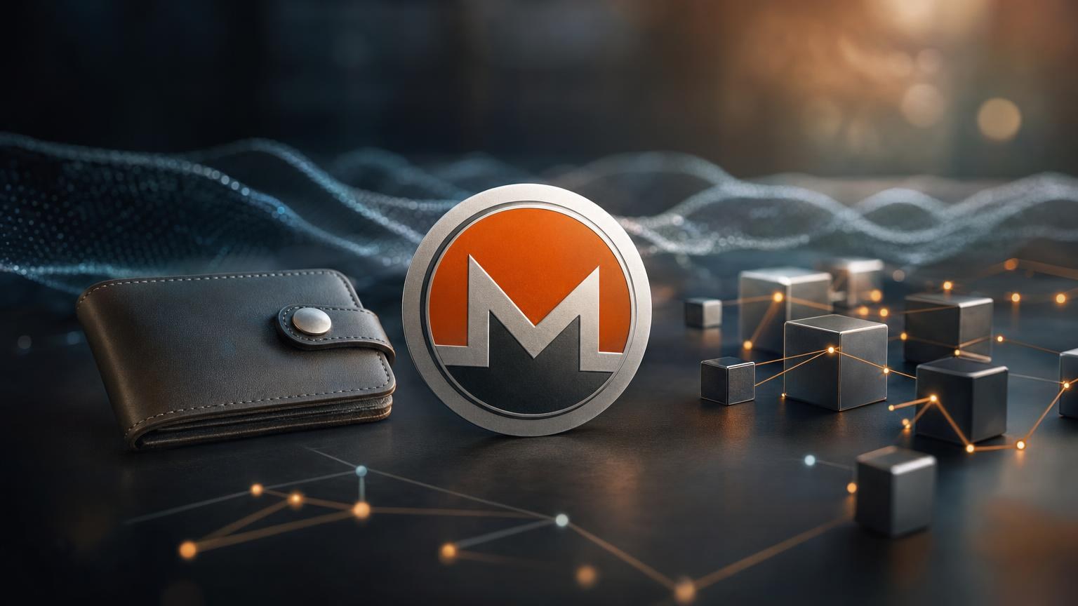 A Monero exchange transaction shown as a privacy boundary between an XMR wallet, an exchange service, and another blockchain